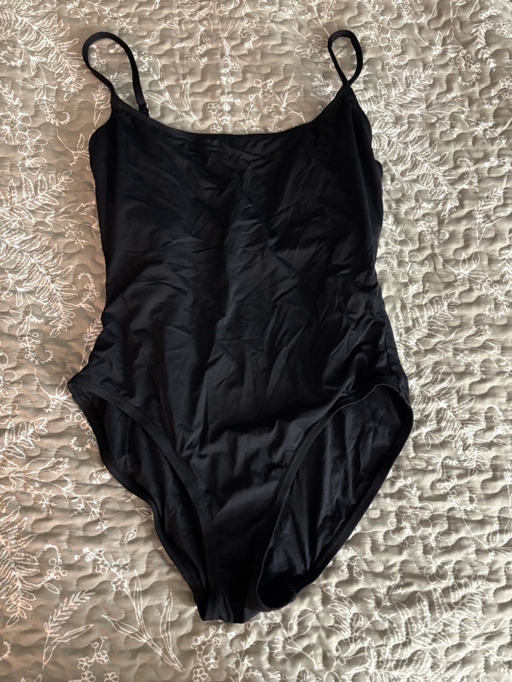 Anne Cole Sleek Black One-Piece Swimsuit